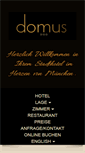 Mobile Screenshot of domus-hotel.de