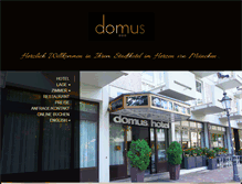 Tablet Screenshot of domus-hotel.de